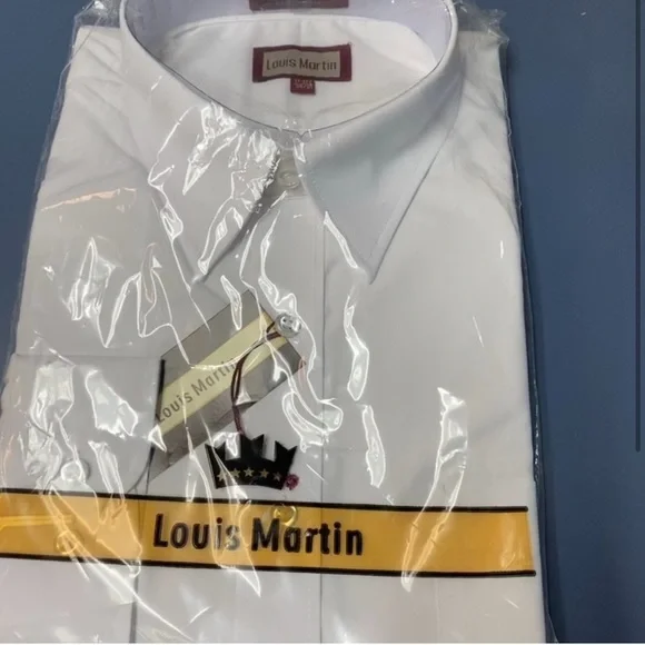 17 1 2 dress shirt size Steven Land Men's Basic 100% Cotton Dress Shirt | White 17 1/2 x 36/37